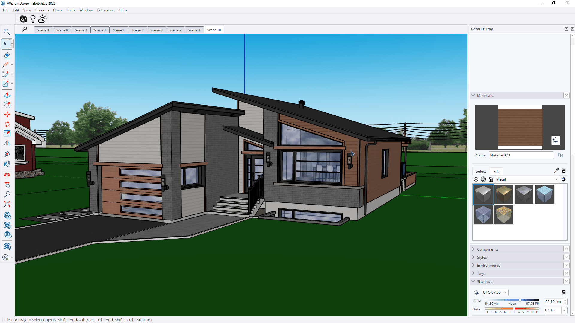 SketchUp model connected to AVizion